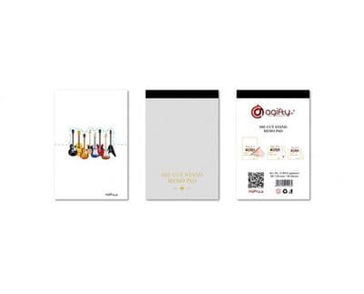 Guitars Die Cut Memo Pad by AGR