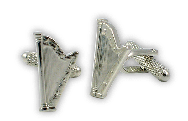 Harp Cufflinks by Onyx-Art