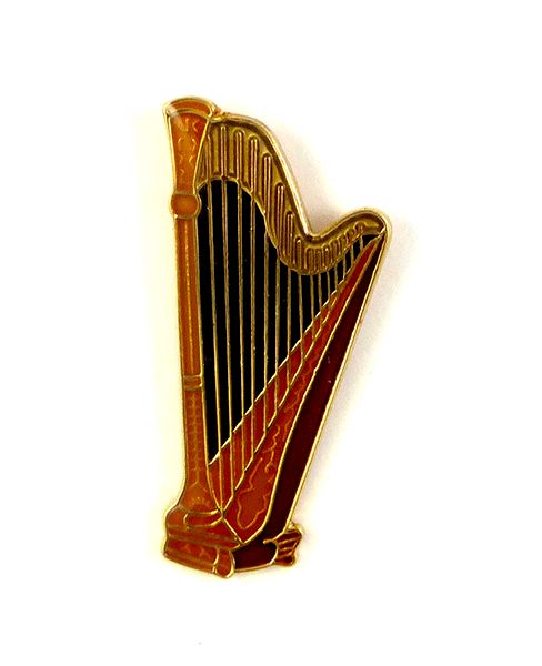 Harp Lapel Pin Badge by AIMG