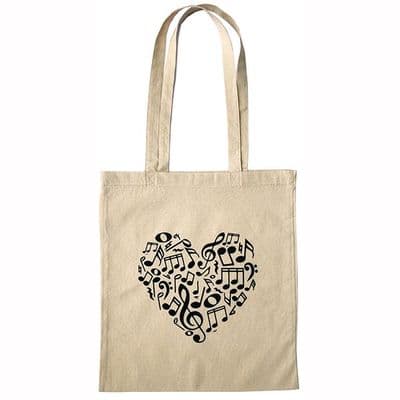 Heart Of Notes Tote Bag
