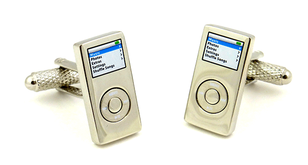 IPod Cufflinks by Onyx Art – Music Cufflinks | musical gifts online