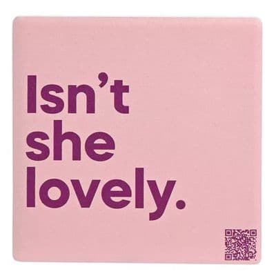 Isn't She Lovely Music Playing Ceramic Magnet