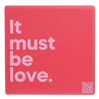 It Must Be Love Music Playing Ceramic Magnet