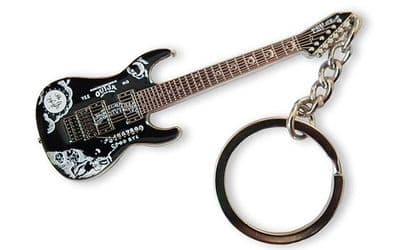 Kirk Hammett (Metallica) Black Metal Guitar Keyring by GF