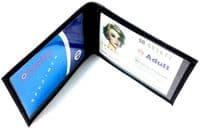 100% Leather Credit Card Wallet with Theatre Motif - Music Gift | musical gifts online