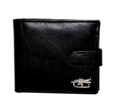 Leather Wallet with Flugelhorn Motif by GC