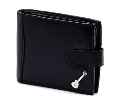 Leather Wallet with Les Paul  Guitar Motif by Gifticuffs