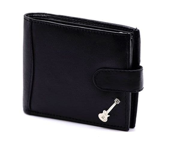 Leather Wallet with Les Paul  Guitar Motif - Music Gift | musical gifts online
