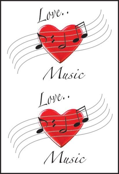Love Music Greeting Card - Music Greeting Card | musical gifts online