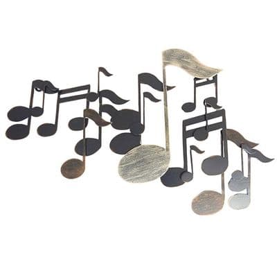 Music Note Wave Metal Wall Art by SKtyle