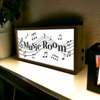 Music Room Portable Lightbox - Music Lightbox | musical gifts online