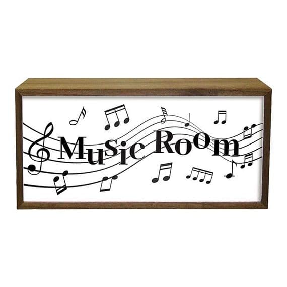 Music Room Portable Lightbox - Music Lightbox | musical gifts online
