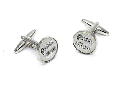 Music Stave Cufflinks by Tie Studio