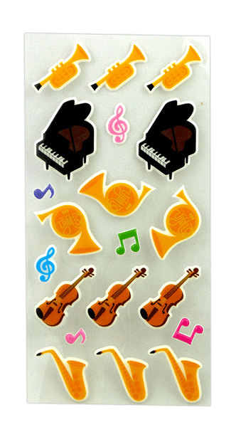 Music Stickers - Sponge Musical Instruments | musical gifts online