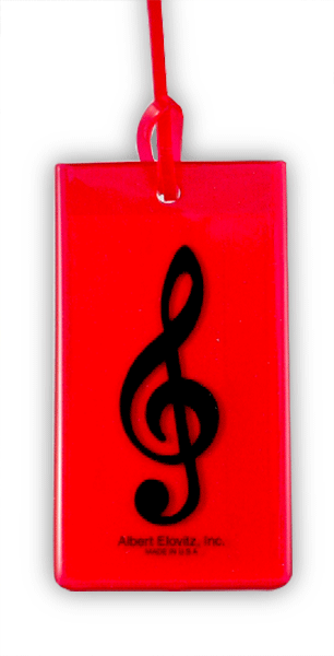 Music Treble Clef Soft Rubber ID Tag – Kids Music Gift  | musical gifts online