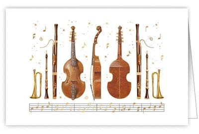 Musical Instrument Greetings Card 2 by Quire