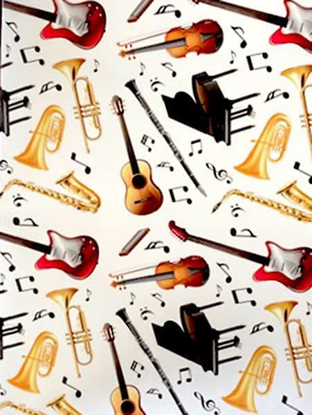 Musical Instrument Wrapping Paper - Music Gift Wrap | musical gifts online