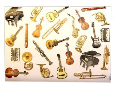 Musical Instrument Wrapping Paper by Vienna World