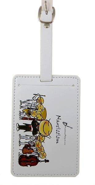 Music Themed Luggage Label – Narcissism Label | musical gifts online