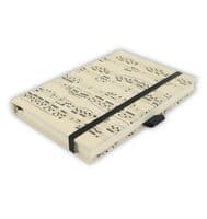 A5 Sheet Music in Cream Notebook - Music A5 Notebook | musical gifts online