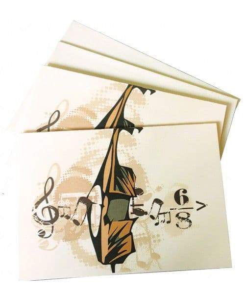 Music Notelets - Strings Gift - Music Stationery | musical gifts online