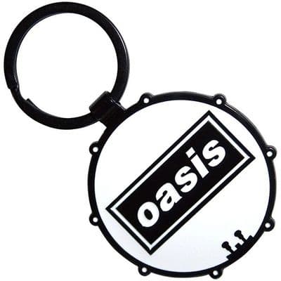 Oasis Decca Logo Drum Double Sided Keychain by RO
