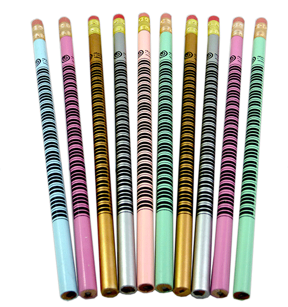 10 Keyboard Pencils in Mixed Colours -  Music Gift | musical gifts online
