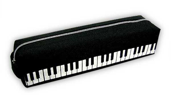 Pencil Case - Black - Keyboard Design