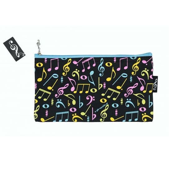 Pencil Case - Colourful Music Symbols by AGR