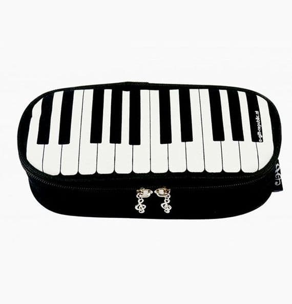 Large Oval Keyboard Pencil Case - Music Pencil Case | musical gifts online