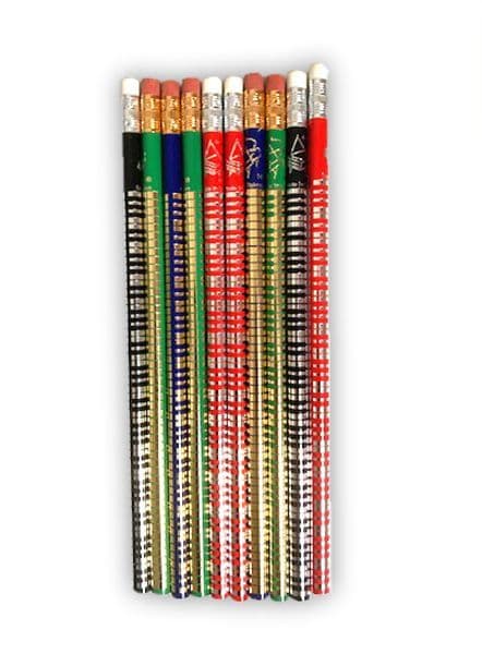 Mixed Colours & Gold Keyboard Pencil - Music Pencils | musical gifts online