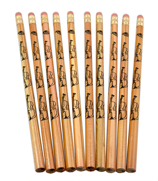Pencil - Violin Pencil with Eraser by AIMG
