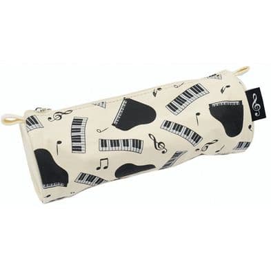 Piano & Keyboard Cylindrical Pencil Case