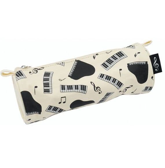 Piano & Keyboard Cylindrical Pencil Case - Music Stationery | musical gifts online