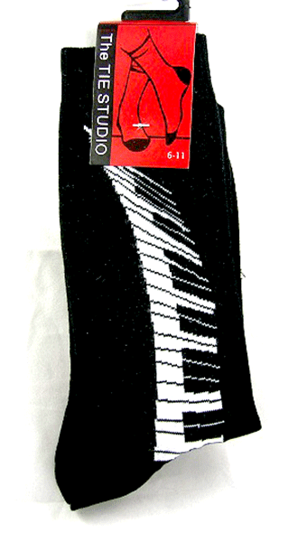 Piano Keyboard Socks by Tie Studio