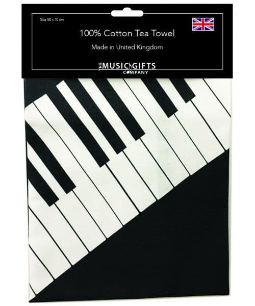 Keyboard Tea Towel - Music Themed Tea Towel | musical gifts online