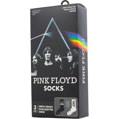 Pink Floyd Logos Gift Box Uni 3-Pack Socks by RO