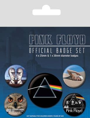 Pink Floyd Official Badge Pack