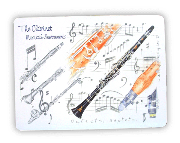 Clarinet Placemat – Music Clarinet Placemat | musical gifts online