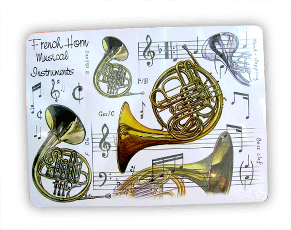 French Horn Placemat – Music Themed Placemat | musical gifts online
