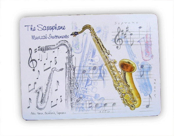 Saxophone Placemat – Music Themed Placemat | musical gifts online