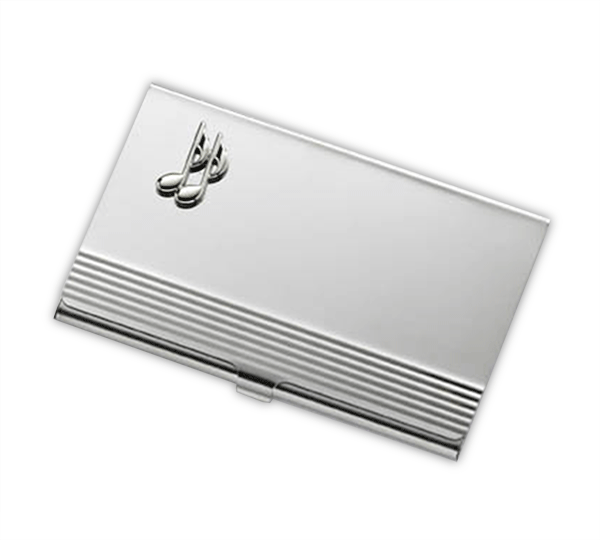 Quaver Business Card Holder by Onyx Art