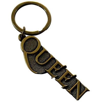 Queen Gold Logo Keychain by RO