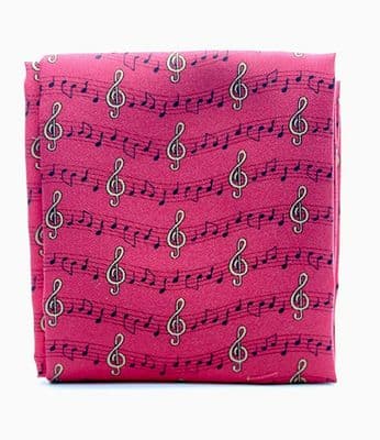 Red Manuscript Handkerchief by Tie Studio