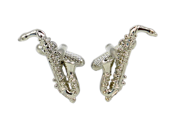 Saxophone Cufflinks by Onyx Art