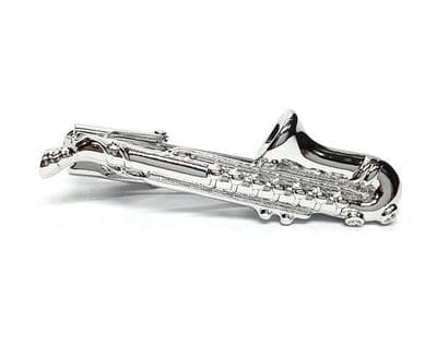 Saxophone Tie Clip by Onyx Art