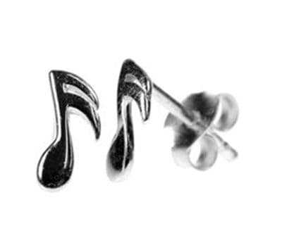 Semi-quaver Sterling Silver Studs by KMD