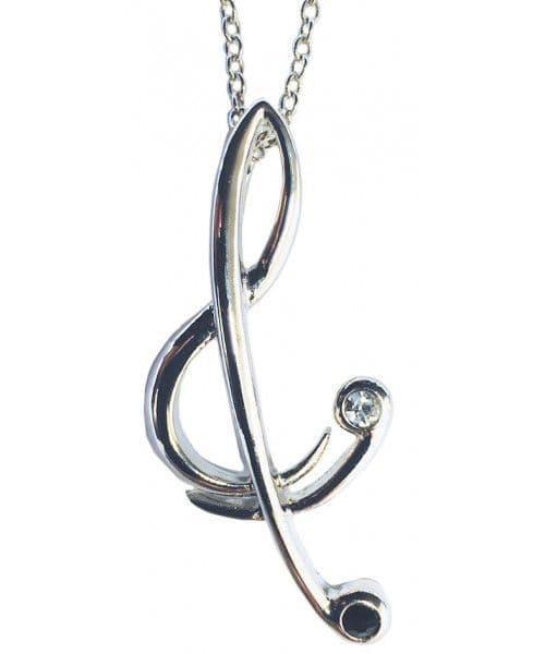 Stylised Treble Clef Pendant – Music Jewellery | musical gifts online