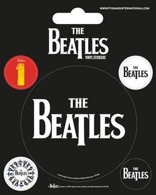 The Beatles (Black) Stickers