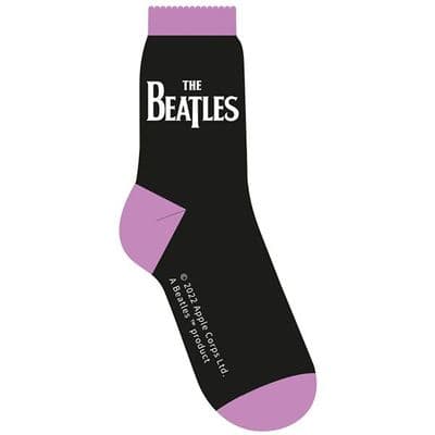 The Beatles Drop T Black Socks for Ladies